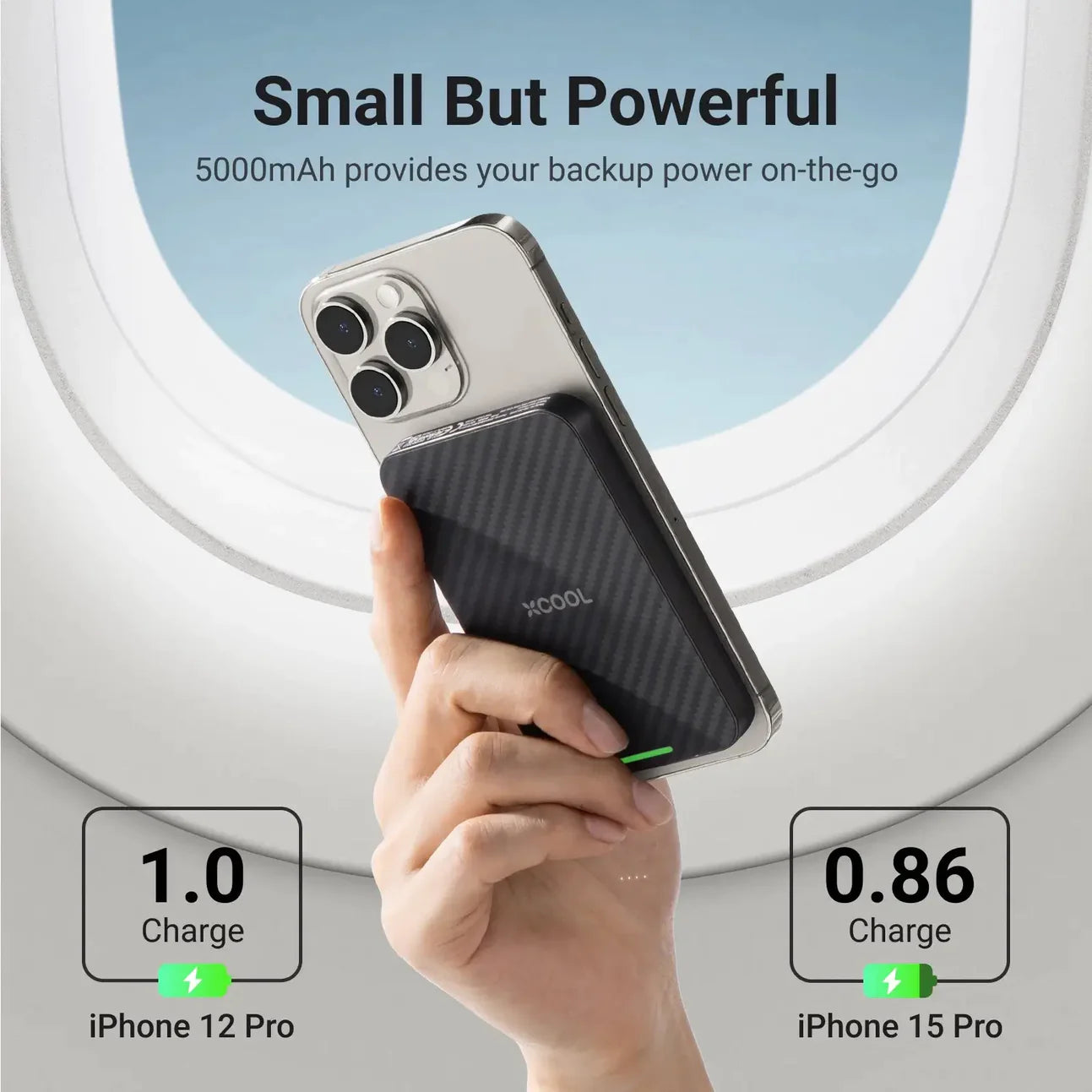 Ultra-thin Magnetic Wireless Power Bank 5000mAh