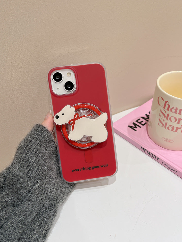 Magnetic Cute Cooking Puppy iPhone Case