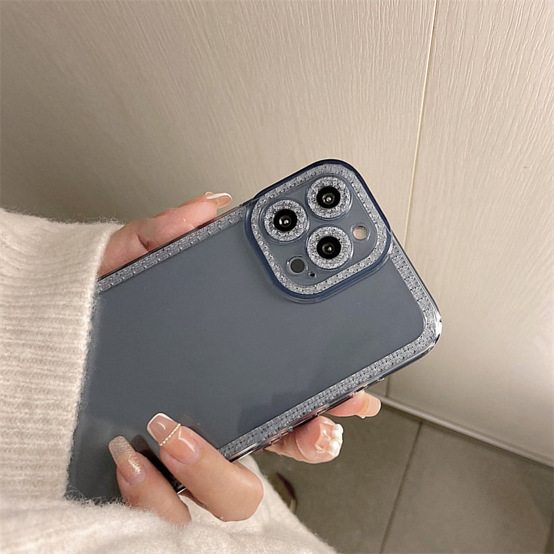 Transparent Diamond Frame iPhone Case