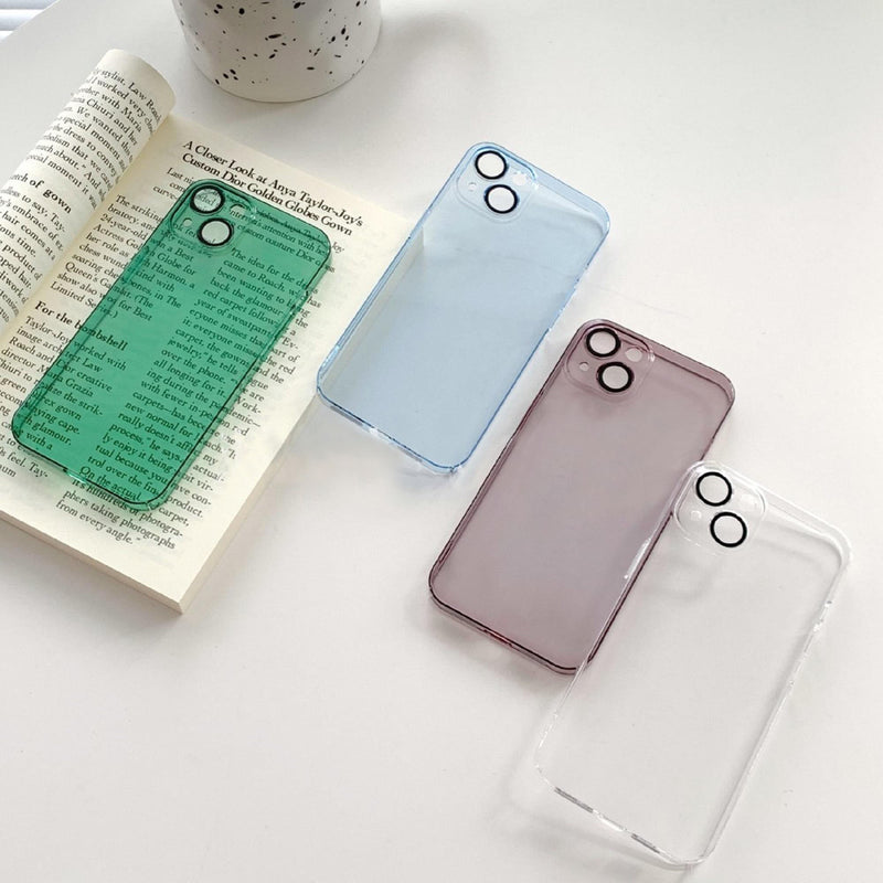 Clear Gradient Mesh iPhone Case With Camera Protection