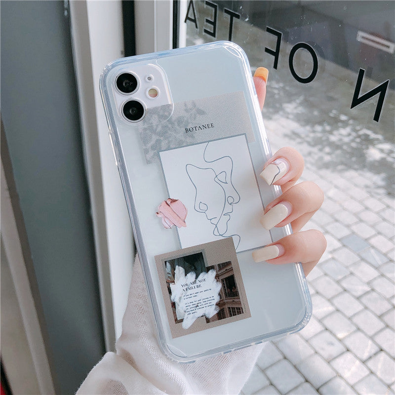Vogue Maple Leaf Line Art iPhone Case