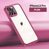 Upgraded Protective Cover Metal Button iPhone Case With Lens Film