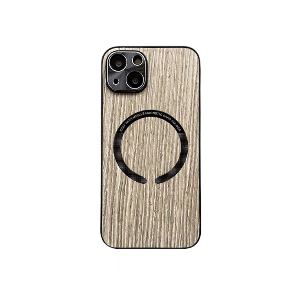 Wooden MagSafe iPhone 14 Pro Max case With Camera Protector