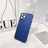 PC Frosted iPhone Case With Camera Protector