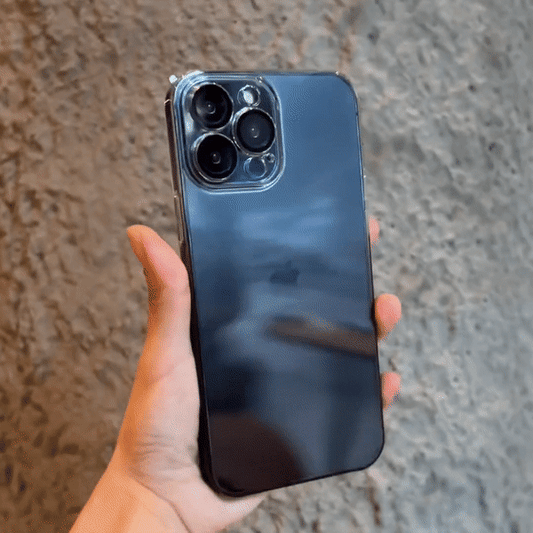 Faded Color Clear iPhone Case With Camera Protector