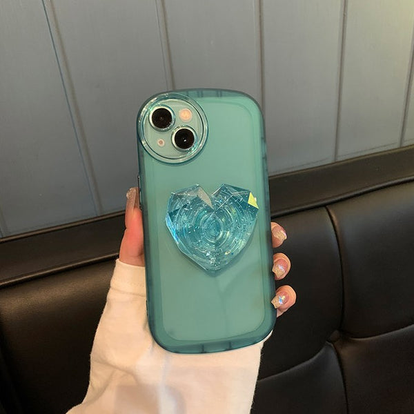 Geometric Heart Bracket iPhone Case