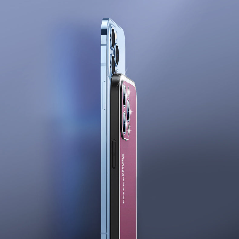 Upgraded Simple Metal Frosted iPhone Case