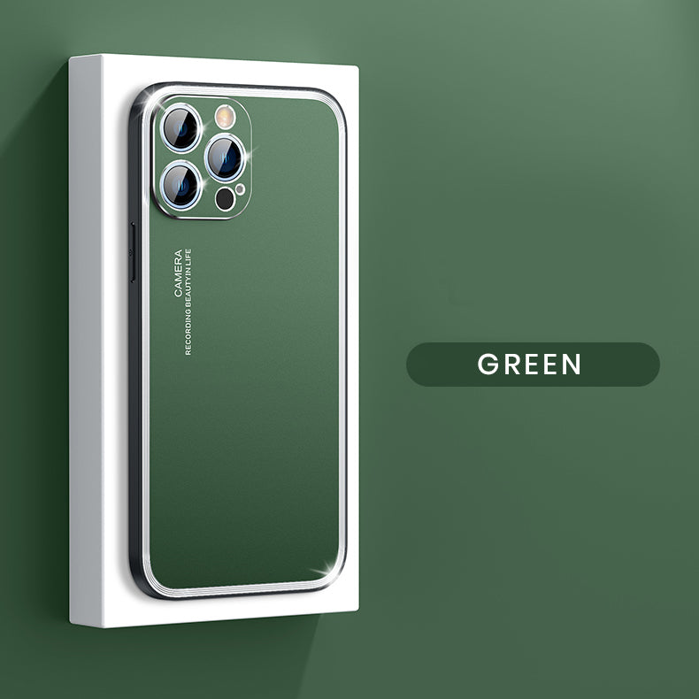 Upgraded Simple Metal Frosted iPhone Case