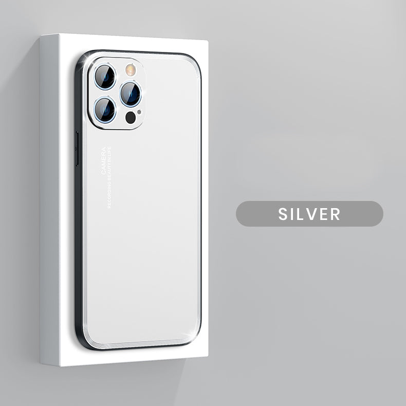 Upgraded Simple Metal Frosted iPhone Case