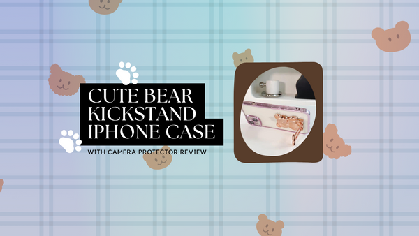Cute Bear Kickstand iPhone Case With Camera Protector Review