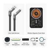 Cable Monster 4-in-1 100W USB-C Cable with Interchangeable Connectors