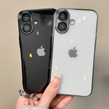 Luxury Crystal Clear iPhone Case With Camera Protector