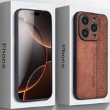 AZNS Shockproof Leather iPhone Case