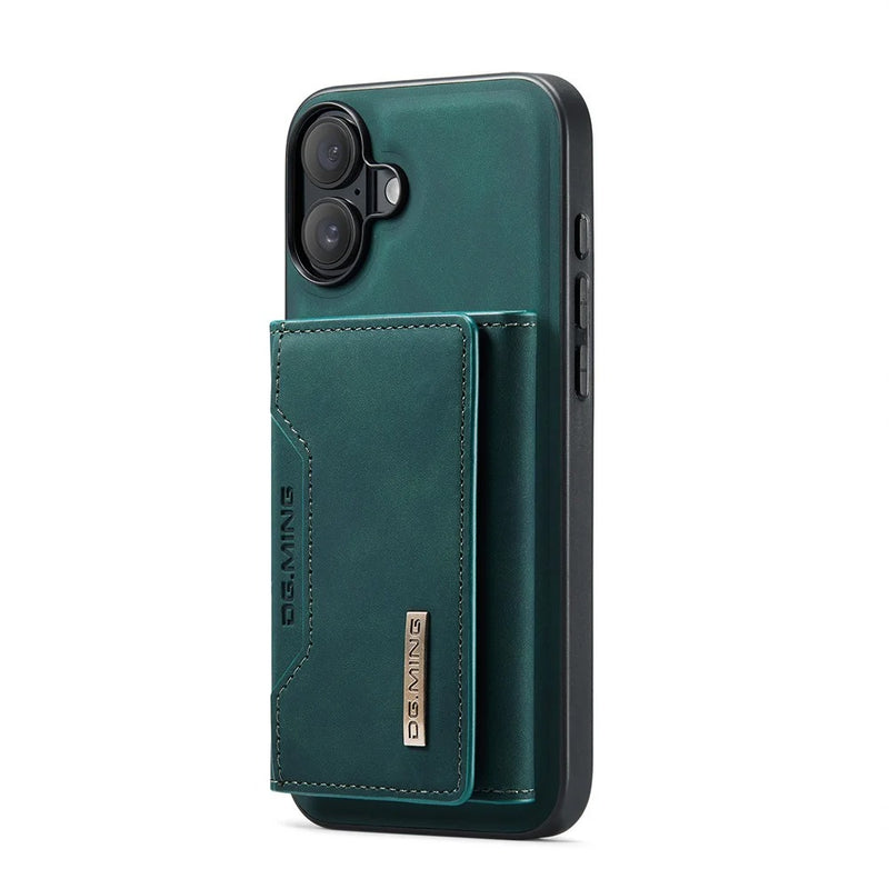 DG.Ming 2 in 1 MagSafe Card Holder Leather iPhone Case