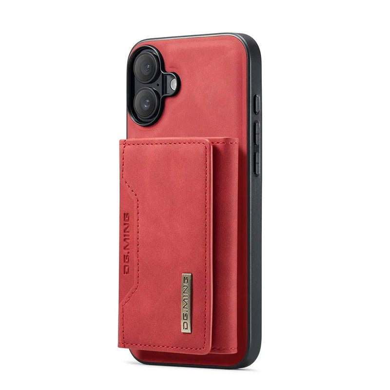 DG.Ming 2 in 1 MagSafe Card Holder Leather iPhone Case