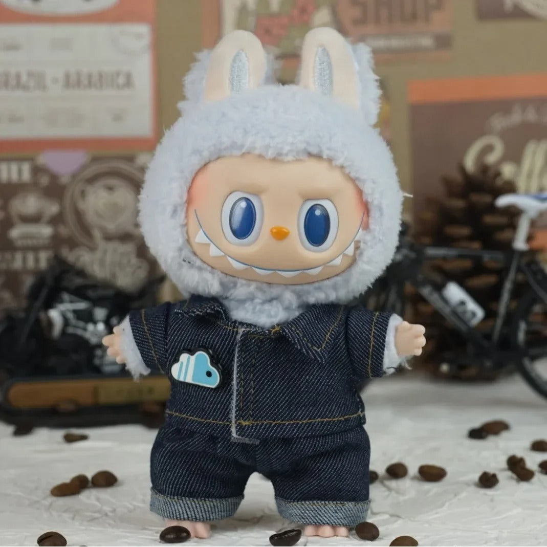 Jeans & Denim Jacket Set For Labubu