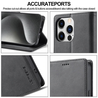 Lc imeeke Magnetic Flip Leather Wallet iPhone Case