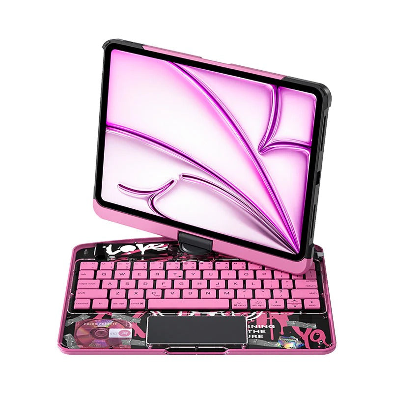Transparent 360 iPad Keyboard Case