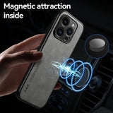 X&E Shockproof Leather iPhone Case