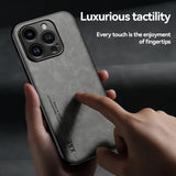 X&E Shockproof Leather iPhone Case