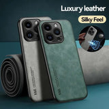 X&E Shockproof Leather iPhone Case