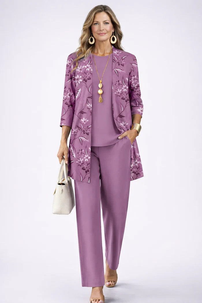 Floral three-piece set