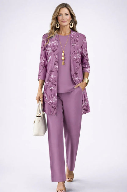 Floral three-piece set