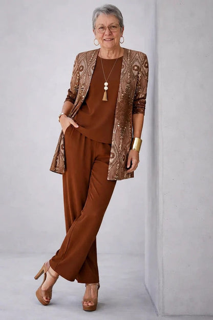 Floral three-piece set
