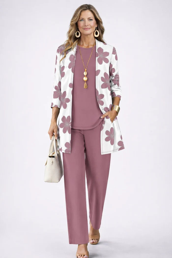 Floral three-piece set