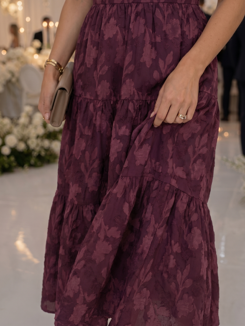 Avielle textured floral midi dress 9