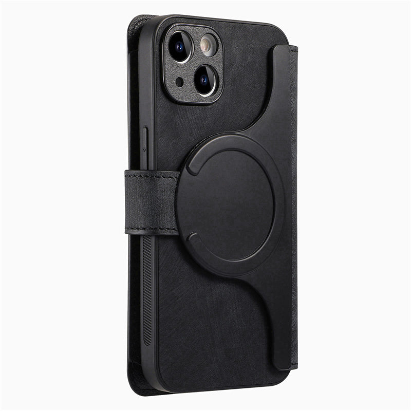 CASENEO RFID Blocking (2-in-1) Detachable Magsafe iPhone Wallet Leather Case