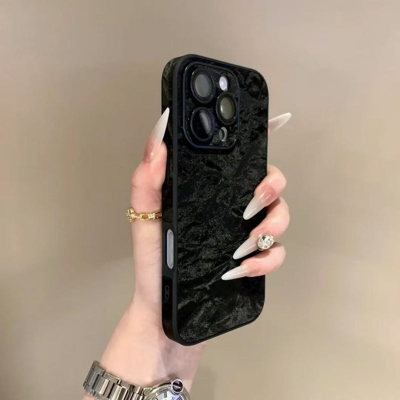 Silk Pattern iPhone Case With Camera Protector