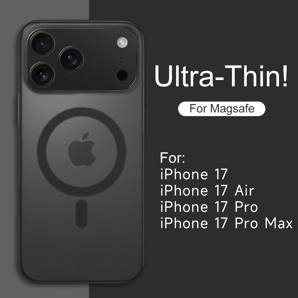 Ultra Thin Matte Clear Magsafe iPhone Case