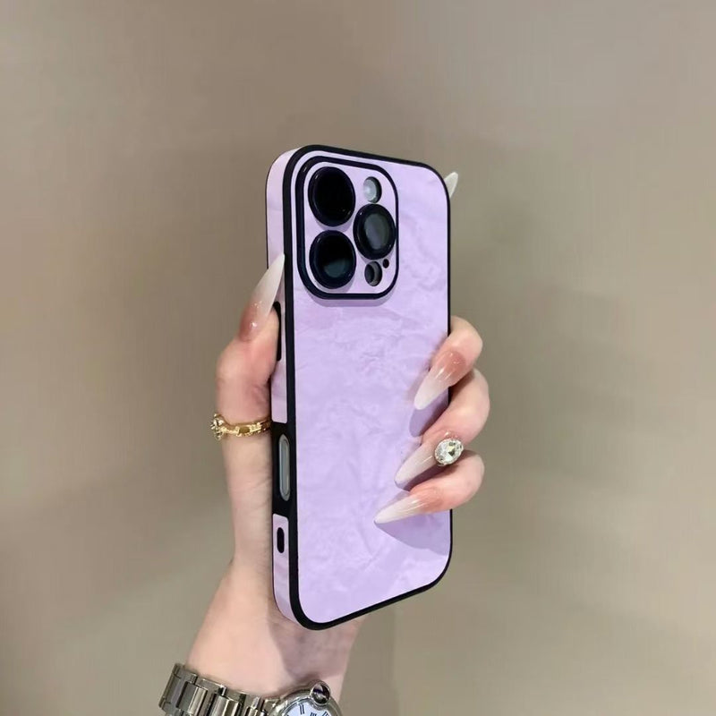 Silk Pattern iPhone Case With Camera Protector