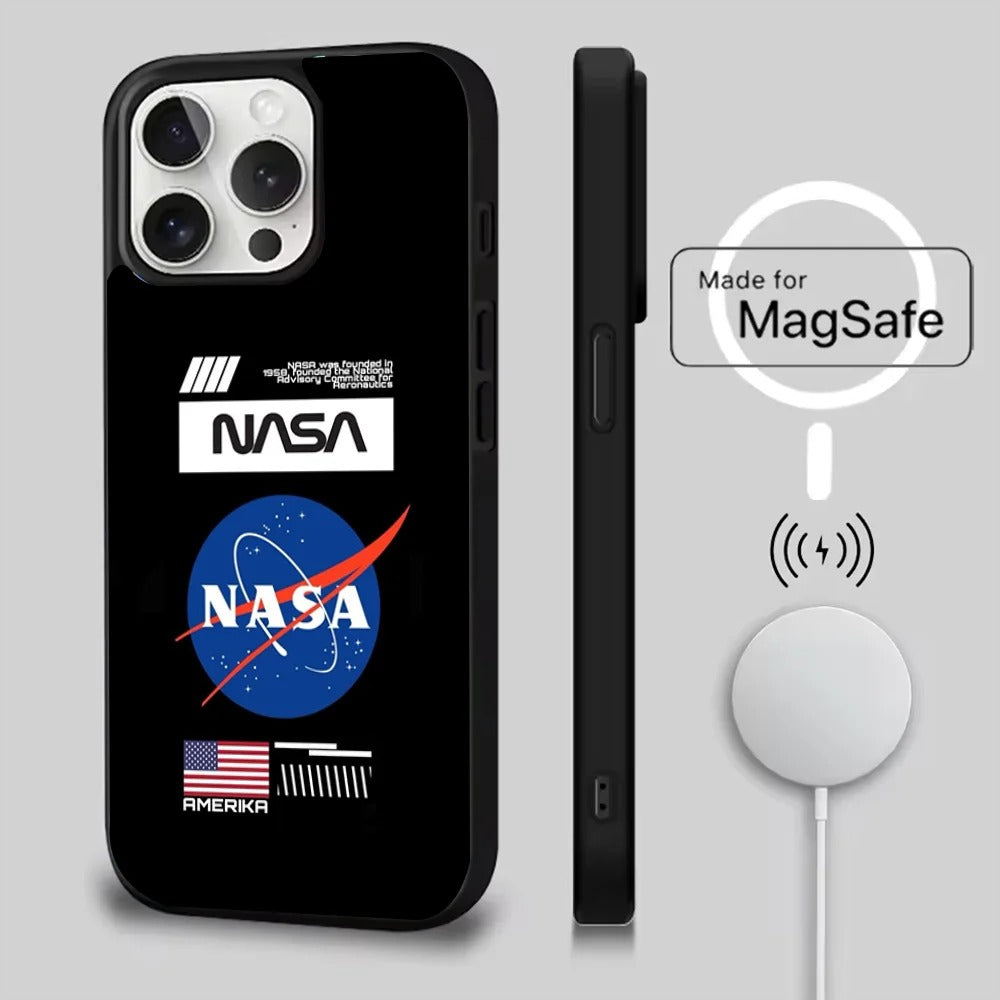 Nasa Design iPhone Case With MagSafe Charging