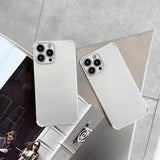 Four-Corner Airbag Silver Frosted iPhone Case
