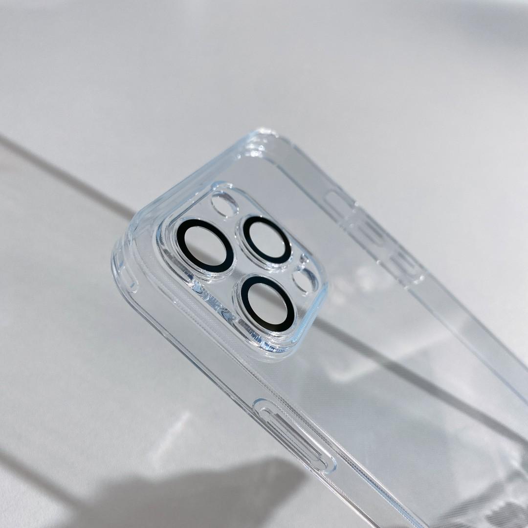 Clear And Matte Glass iPhone Case With Camera Protector