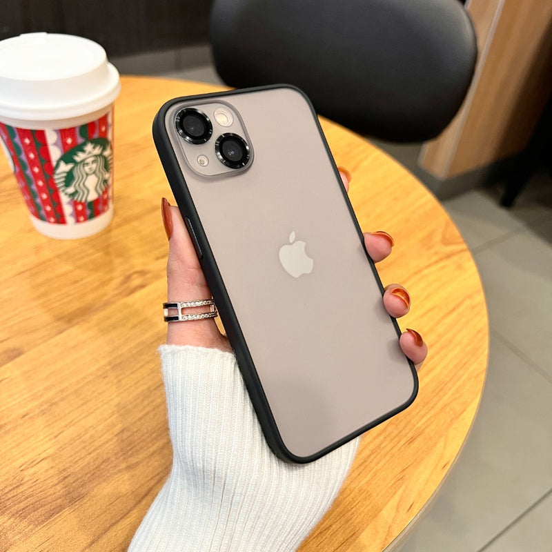 Matte With Lens Protector iPhone Case