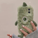 Plush Green Monster iPhone Case