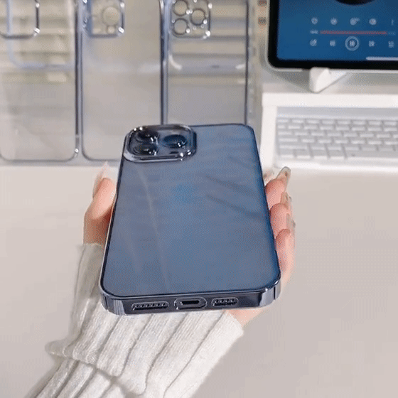 Simple Luxury Clear iPhone Case