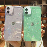 Glitter Epoxy Transparent iPhone Case