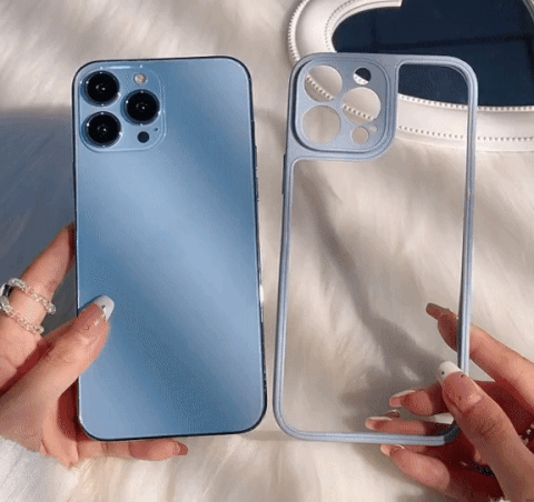 Frosted Matte Clear iPhone Back Case