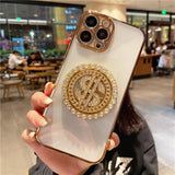 Gold Plated Dollar Spin iPhone Case
