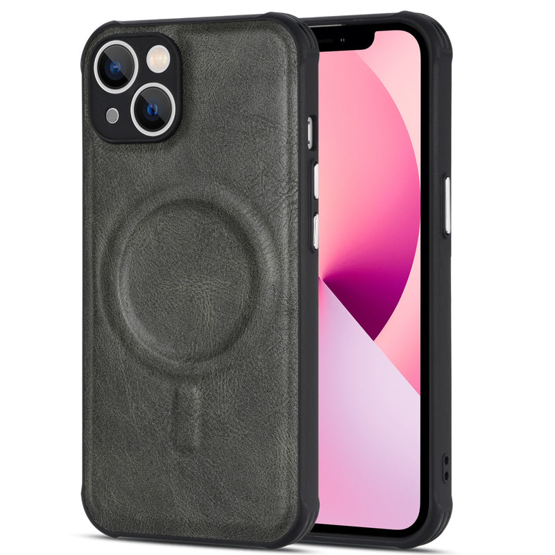 Magsafing Magnetic Leather iPhone Case
