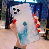 Marble Gradient Glitter iPhone Case