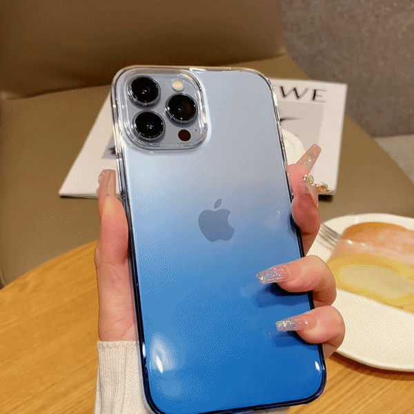 Faded Color Clear iPhone Case