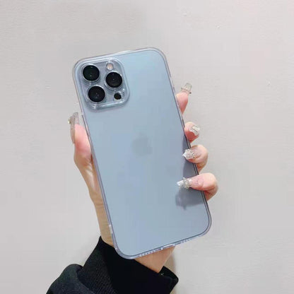 Clear And Matte Glass iPhone Case With Camera Protector