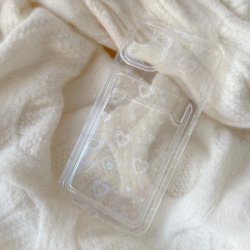 Fairy Hearts Laser Card Holder iPhone Case