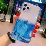 Marble Gradient Glitter iPhone Case