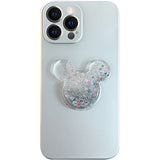 Electroplating Silver Mickey Bracket iPhone Case